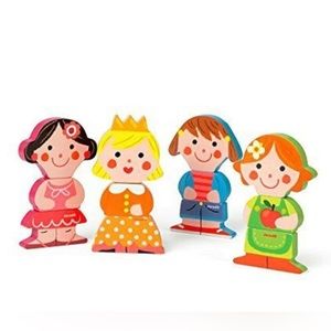Janod Funny Magnet Dolls - Learning toys from France